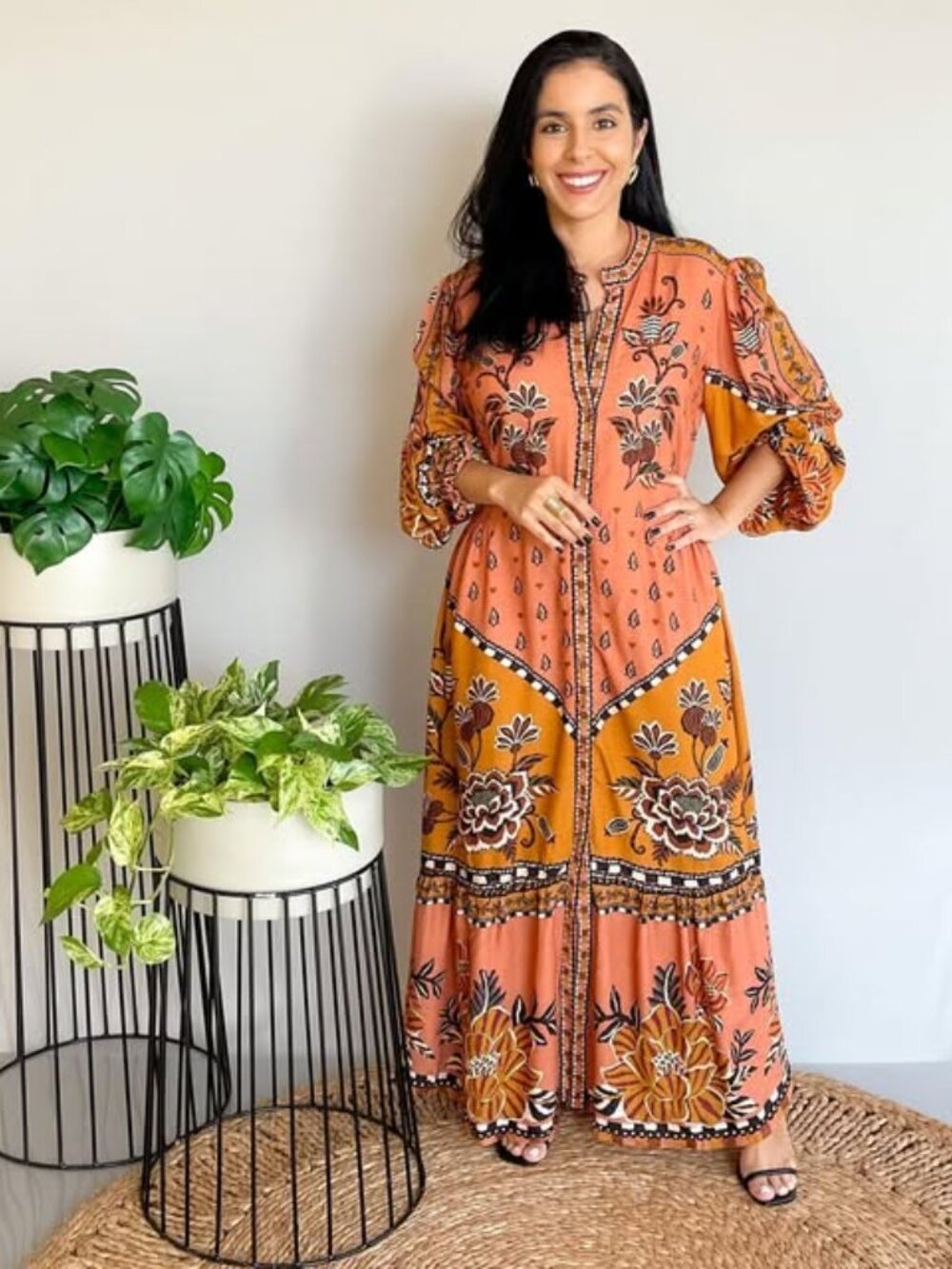 Rare Fabulous FARM Rio Ainika Flora Maxi Dress XS NWT - Brazil Line Exclusive!!! - Picture 7 of 8